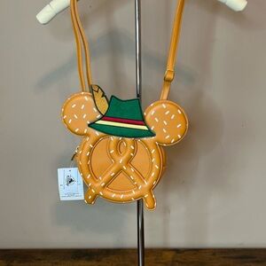 Mickey Oktoberfest Pretzel Crossbody Bag